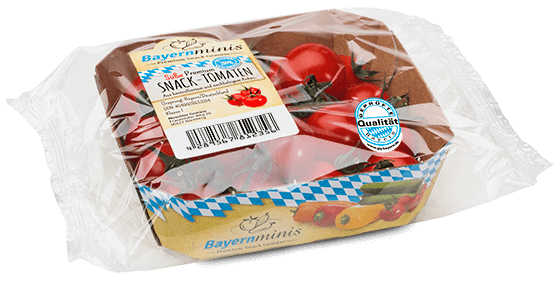 Bayernminis Premium Snack Tomaten Verpackung